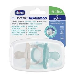 Physioforma Luxe Soothing Silicone Pacifier 6-16 Months Mint 2 Pieces