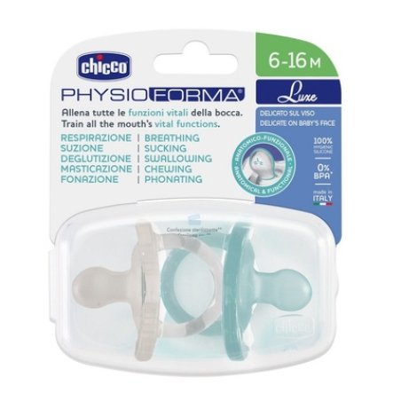 Physioforma Luxe Soothing Silicone Pacifier 6-16 Months Mint 2 Pieces