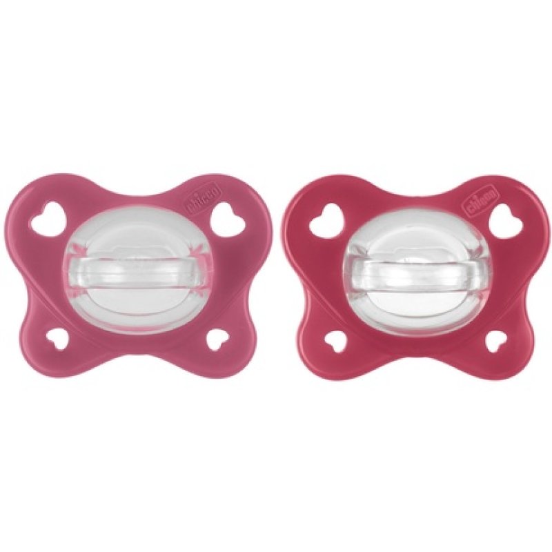 Chicco Dual Soft Silicone Pacifier 16-36 Months Two-Tone - Pack of 2