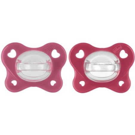 Chicco Dual Soft Silicone Pacifier 16-36 Months Two-Tone - Pack of 2