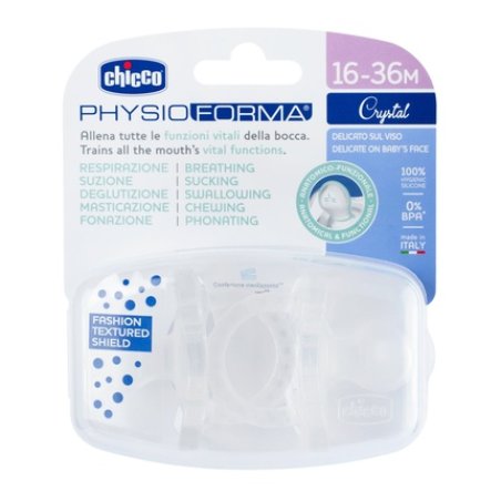 Chicco Physio Forma Pacifier Crystal 16-36 Months - 2 Pieces