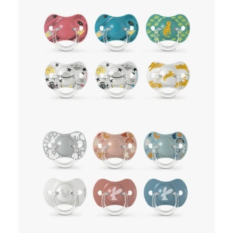 Suavinex Pacifier Print Physiologica Sx Pro Silicone 6-18 Months Pack Of 2