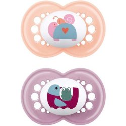 Mam Original Silicone Pacifier 6-16 Months Better Together Pink 2 Pack