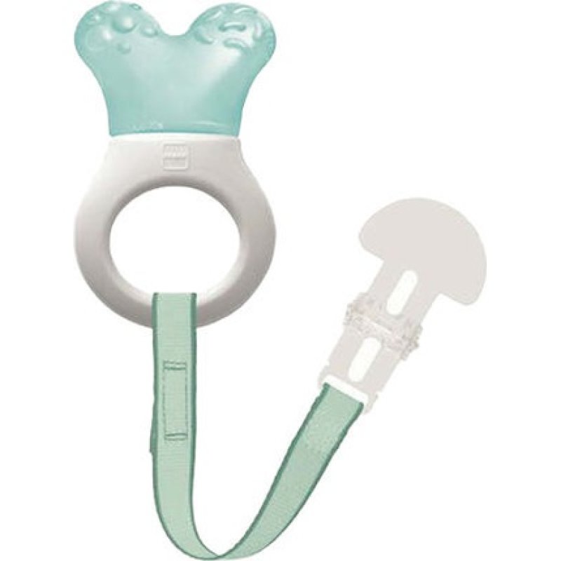 Mam Mini Cooler Clip - Teething Toy For 2 Months, Blue