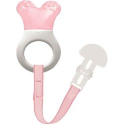 Mam Mini Cooler Clip - Teething Toy For 2 Months Old - Pink