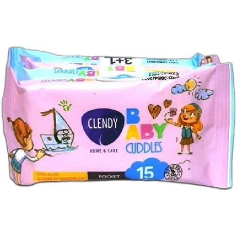 Clendy Baby Cuddles Wet Wipes - Pack of 4