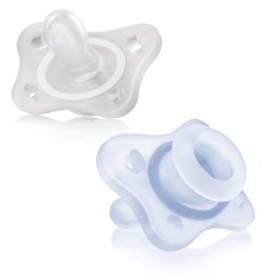Chicco 00073289210000 baby pacifier Ultra soft pacifier Anatomical Silicone Blue, White