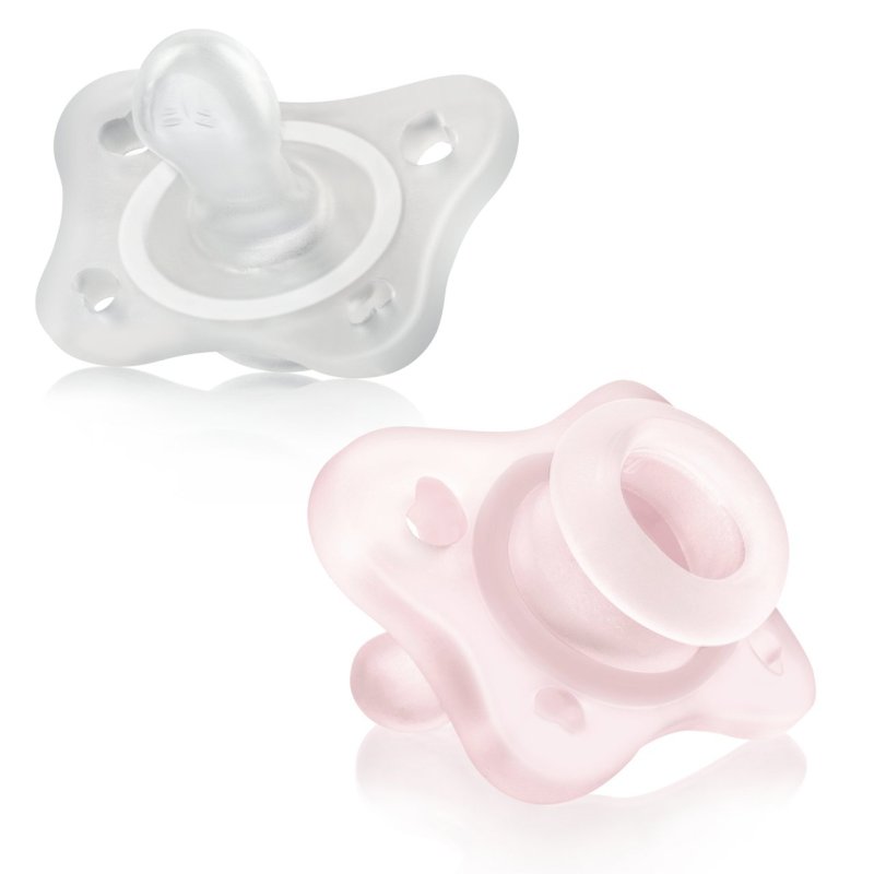 Chicco 00073289210000 baby pacifier Ultra soft pacifier Anatomical Silicone Blue, White