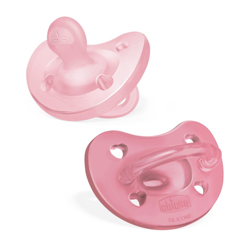Chicco 00073087110000 baby pacifier Ultra soft pacifier Anatomical Silicone Rose