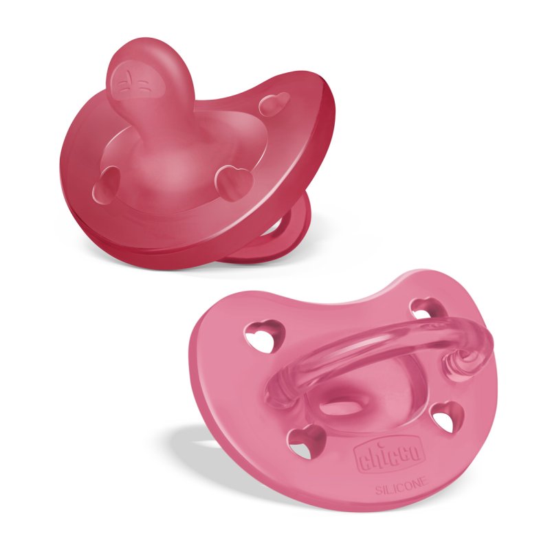 Chicco 00073086110000 baby pacifier Ultra soft pacifier Anatomical Silicone Rose