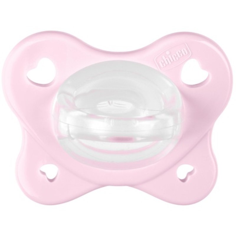 Chicco Dual Soft Silicone Pacifier 2-6 Months Two-Tone - Pack of 2