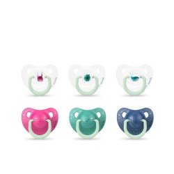 Nachtschnuller Tet.Anato. Silikon 0-6m - Pack of 2
