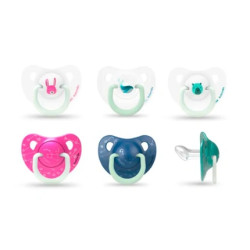 Suavinex Suavinex Anatomical Silicone Soother Nighttime 618 Months 2 Units