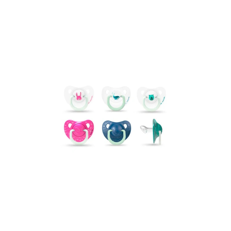 Suavinex Suavinex Anatomical Silicone Soother Nighttime 618 Months 2 Units