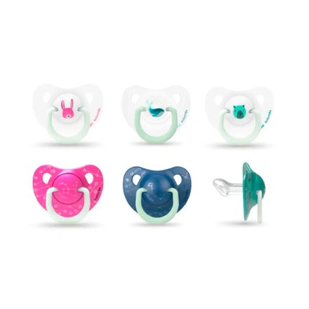 Suavinex Suavinex Anatomical Silicone Soother Nighttime 618 Months 2 Units