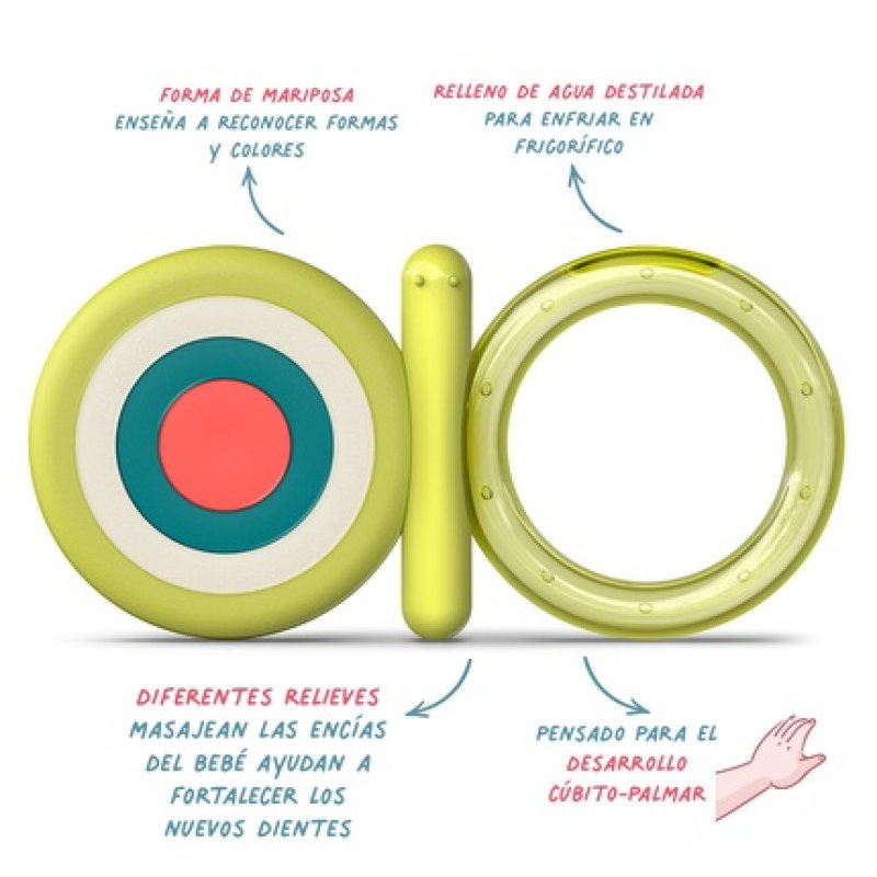 Suavinex Silicone Teething Ring for Babies Up to 4 Months