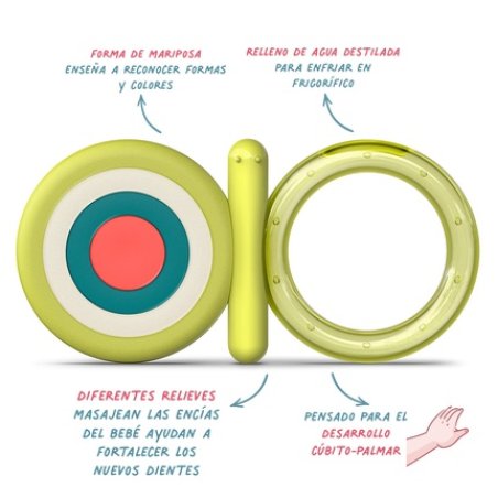 Suavinex Silicone Teething Ring for Babies Up to 4 Months