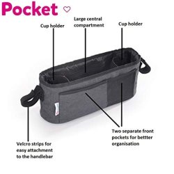 Petite&Mars POCKET Buggy Stroller Organizer Universal