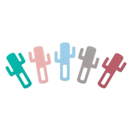 Cactus 100% Silicone Teether 3m Green