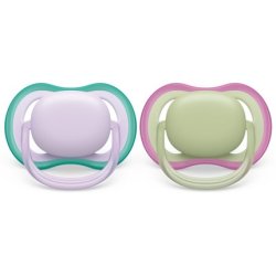 Philips Avent Ultra Air 0-6m Pacifier - Girl, 2 pieces