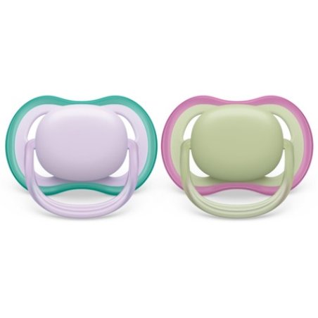 Philips Avent Ultra Air 0-6m Pacifier - Girl, 2 pieces