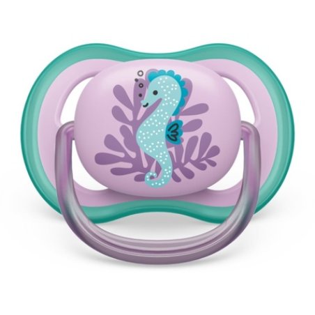 Philips Avent Ultra Air Pacifier - Seahorse Design, 6-18 months