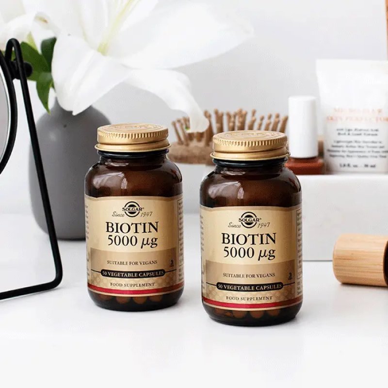 Solgar Biotin 5000mcg Vegetable Capsules 50 Count