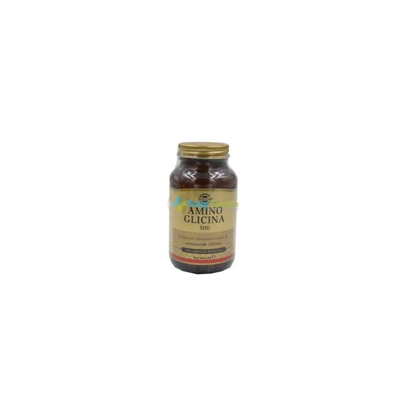 Solgar Amino Glycine 500 Dietary Supplement 100 Vegetable Capsules