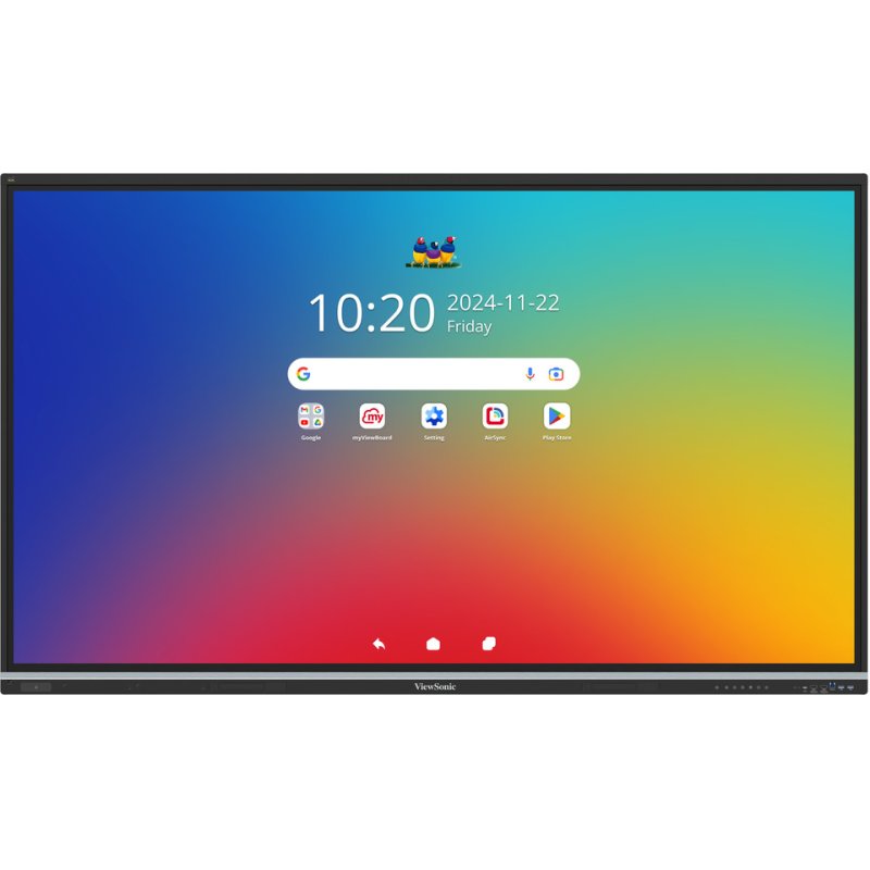 Viewsonic IFP8651-3C tableau blanc interactif 2,18 m (86") 3840 x 2160 pixels Écran tactile Noir USB