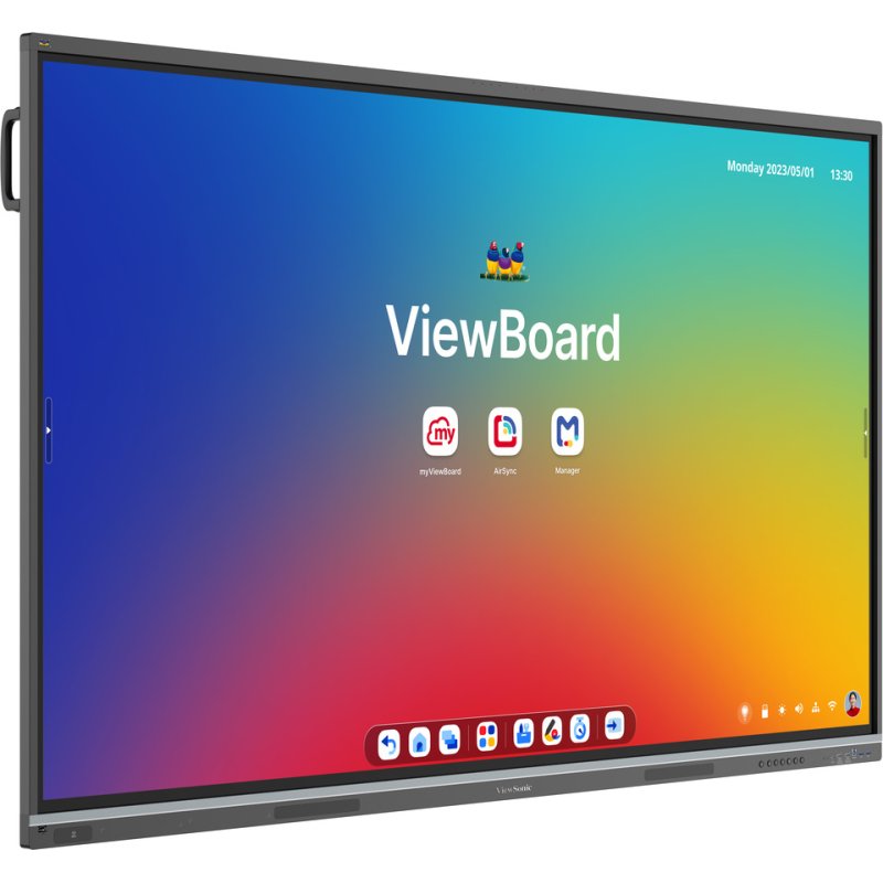 Viewsonic IFP8651-3C tableau blanc interactif 2,18 m (86") 3840 x 2160 pixels Écran tactile Noir USB