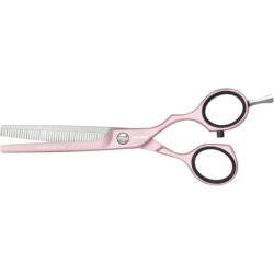 Jaguar White Line Pastel Plus 40 Offset Texturing Scissors 5.5-Inch Rose