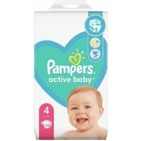Pampers Active Baby Diapers Size 4 9-14kg