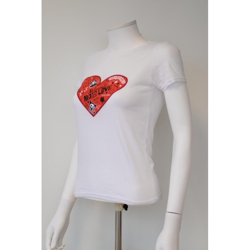 SKELANIMALS - T-Shirt VALENTIN Femme White Basic (XL)