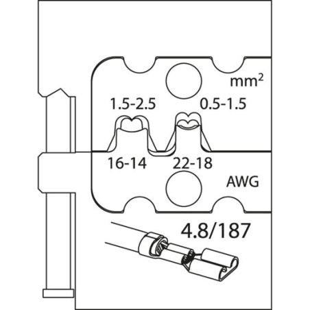 Gedore Modul-Einsatz für Flachsteckhülsen