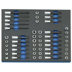 Gedore Steckschlüssel-Satz 3/8" in CT-Modul 52tlg