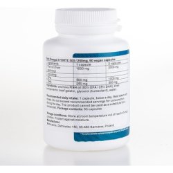 Aliness Highest Strength Fish Omega 3 90 Capsules 500mg EPA 250mg DHA - 45 Days Supply