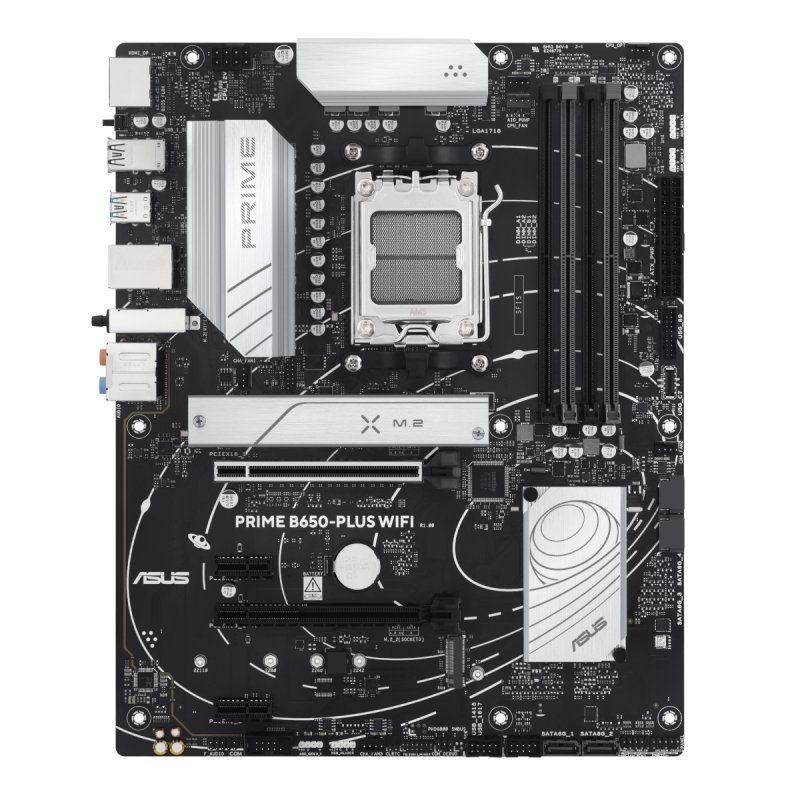 Asus PRIME B650-PLUS WIFI, AMD B650, AM5, ATX, 4 DDR5, HDMI, DP, Wi-Fi 6E, 2.5G LAN, 2x M.2