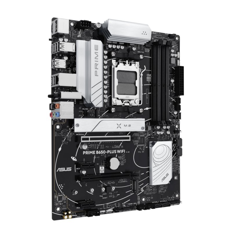 Asus PRIME B650-PLUS WIFI, AMD B650, AM5, ATX, 4 DDR5, HDMI, DP, Wi-Fi 6E, 2.5G LAN, 2x M.2