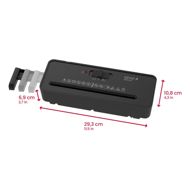 GENIE Aktenvernichter 260 S Plus Aufsatzaktenvernichter