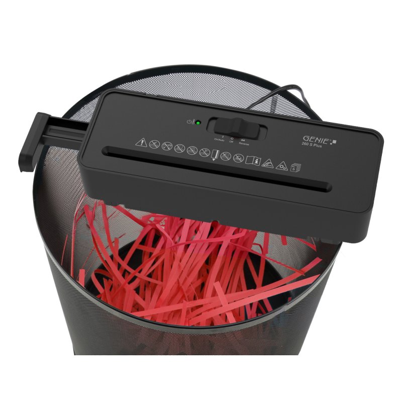 Genie 260 S Plus paper shredder Strip shredding 72 dB 22 cm Black