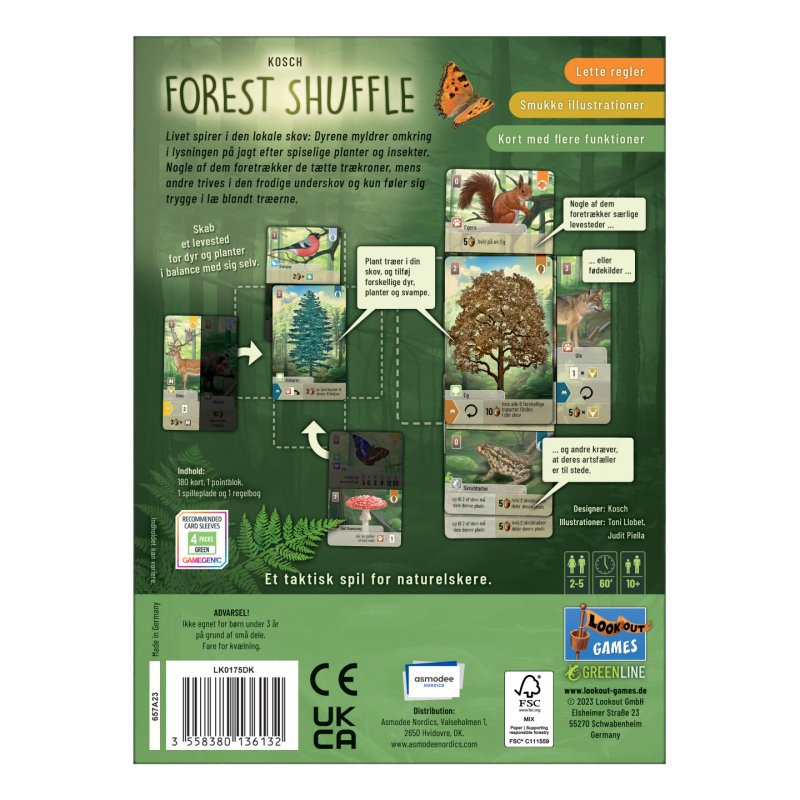 Asmodee Forest Shuffle (Danish) 50 min Board game Card exchange