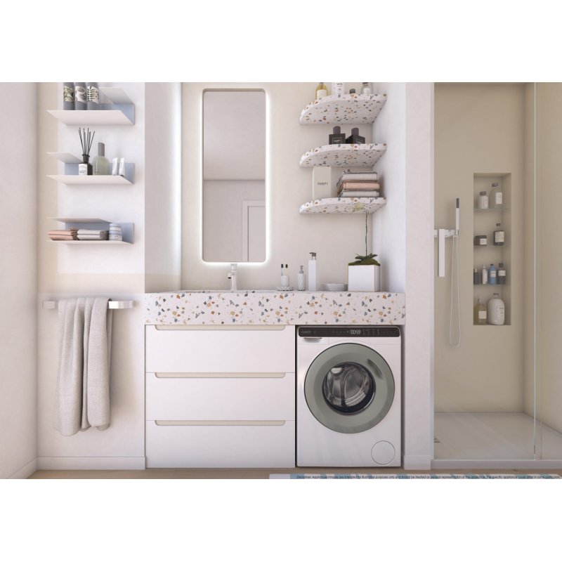 Candy CW50-BP12307GU-S machine à laver Charge avant 5 kg 1200 tr/min Blanc