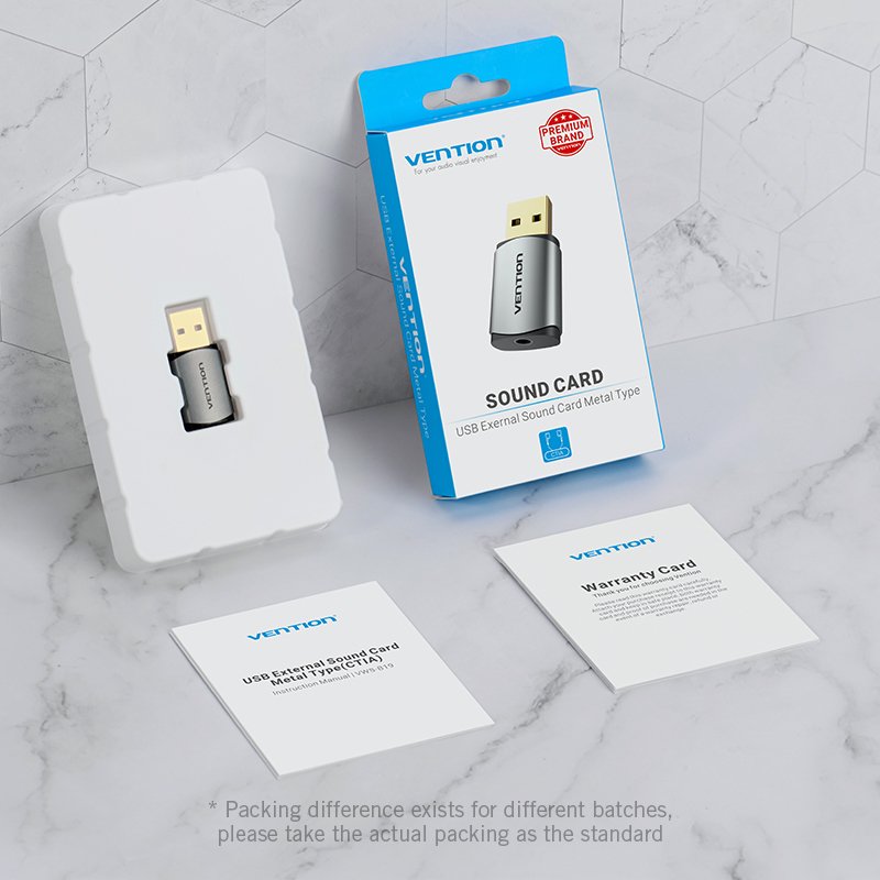 Vention CDNH0 carte sons 2.1 canaux USB