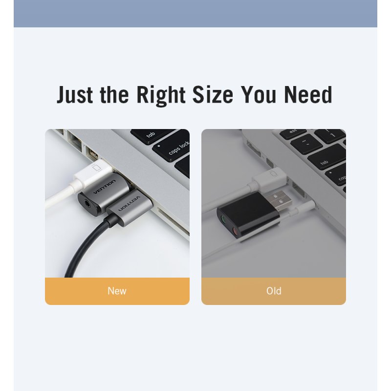 Vention CDNH0 carte sons 2.1 canaux USB