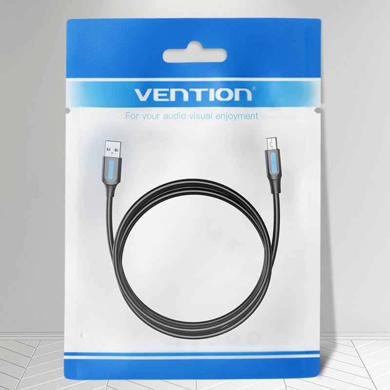 Vention USB 2.0 A Male to Mini-B Male Cable 3M Black PVC Type