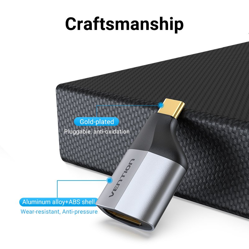 Adaptateur Vention USB-C mâle vers HDMI femelle (Gris)