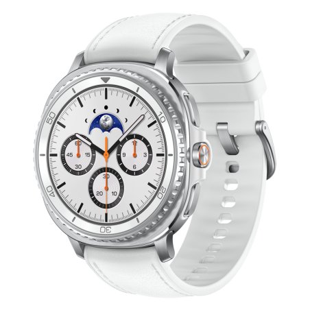 Galaxy Watch8 Classic (weiß, 46mm, LTE, Hybrid-Armband)