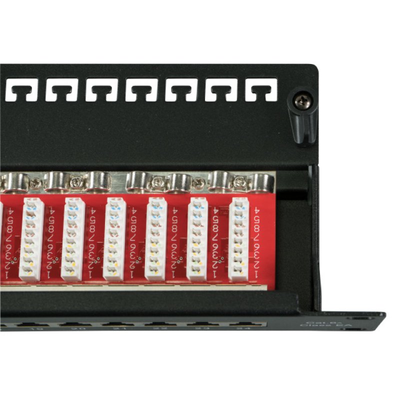 EFB Elektronik EFB-Elektronik - Patch Panel - Rack montierbar - RJ-45 X 24 - Schwarz, RAL 9005 - 1U - 48.3 cm (19")