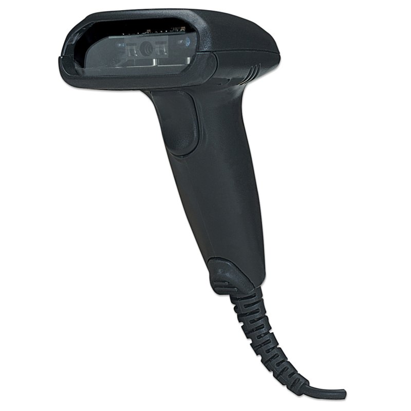 Manhattan Long Range CCD Handheld Barcode Scanner, USB, 500mm Scan Depth, Cable 1.5m, Max Ambient Light 10,000 lux