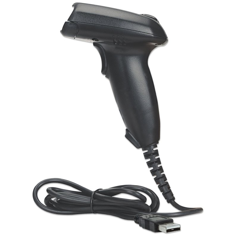 Manhattan Scanner de codes-barres CCD portable longue portée, USB, profondeur de lecture 500 mm, câble 1,5 m,